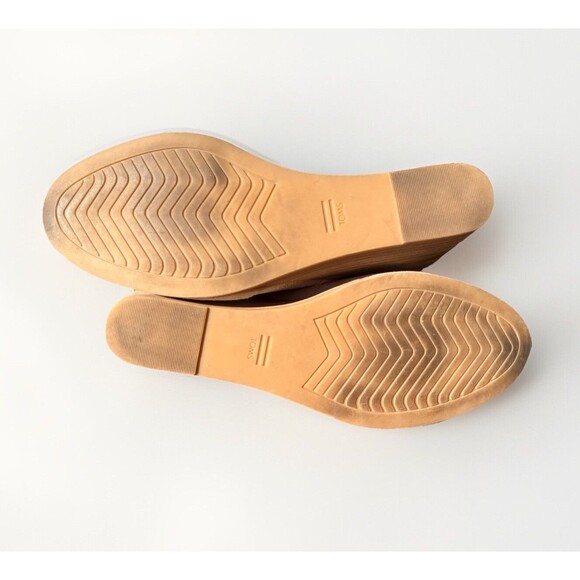 TOMS 300615 Beige Suede 2-Eye Laced Cap Toe Wedge Booties – Women’s Size 8 - Picture 9 of 9